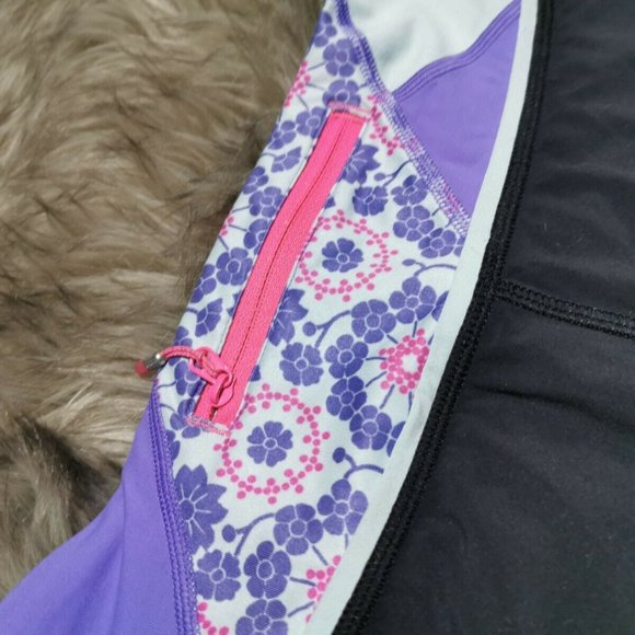 lululemon athletica Black and Purple Athletic Shorts - Picture 7 of 9